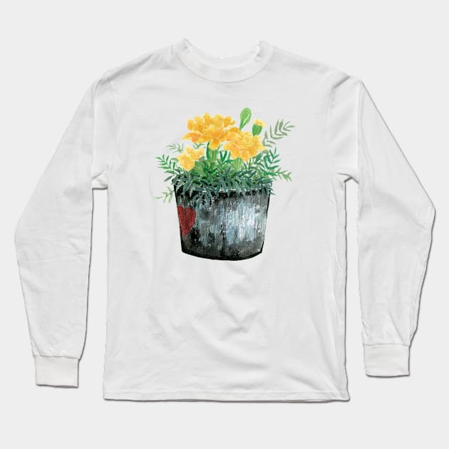 January 30th birthday flower Long Sleeve T-Shirt by birthflower